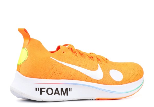 Nike кроссовки Air  Zoom Off White Fly Mercurial Flyknit Pack 'Total Orange