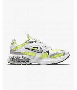 Кроссовки Nike Zoom Air Fire серебристые с зеленым